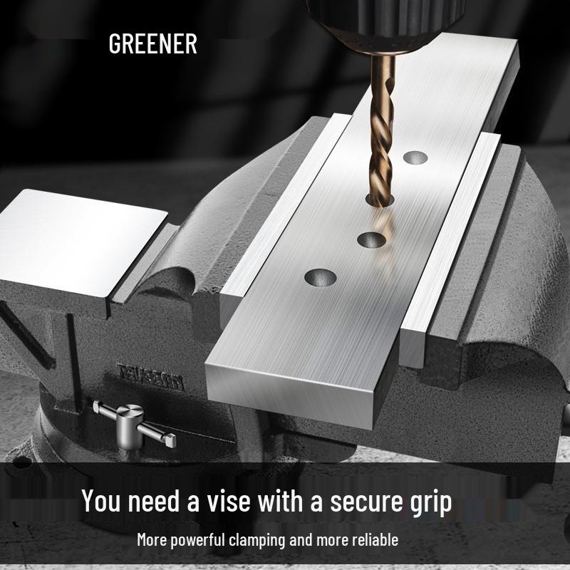 Green Forest Heavy-Duty Multi-Function Workbench Vise - Small Industrial Grade Flat Clamp