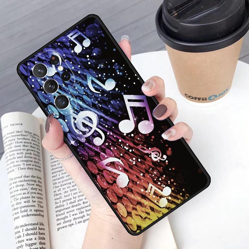 Музыкальная нота чехол для телефона Обложка Для Samsung Galaxy S24 S25 Ultra S21 S22 Ultra S10E Note 10 Plus Note 20 FE S23