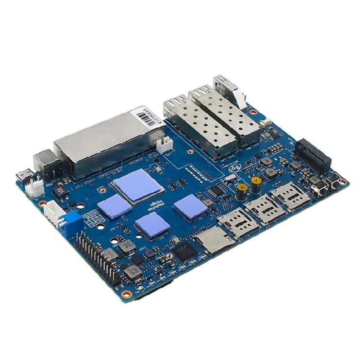 Эффективный охлаждающий вентилятор для платы Banana Pi R4 с алюминиевым радиатором Активное охлаждение для компьютерной платы