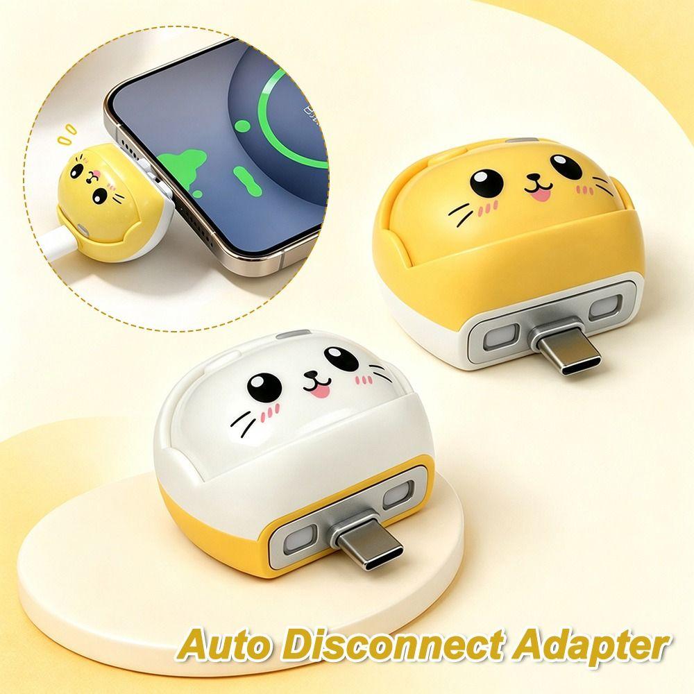 Cartoon Cat Auto Disconnect Adapter Auto Disconnect Charging Protector Daily Commute