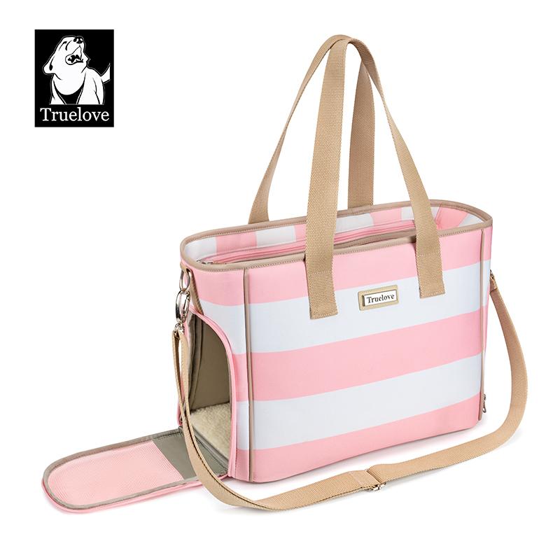 Truelove Expandable Cat Puppy Carrier Backpack Small Animal Dogs with Removable Plush Mattress Breathable Mesh Spacious TLX5172