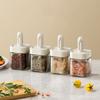 3Pcs Leakproof Glass Seasoning Bottle Sealed Spice Jar Multifunctional Sugar Storage Pots  for Home