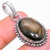Labradorite Handmade 925 Sterling Silver Jewelry Pendant 1.58" J8f96