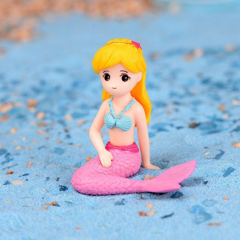 Charming Mermaid Diy Miniature Figurine For Exquisite Garden Dollhouse Decor