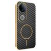 For vivo V5 Phone Case Carbon Fiber Textured Electroplated TPU Back Cover