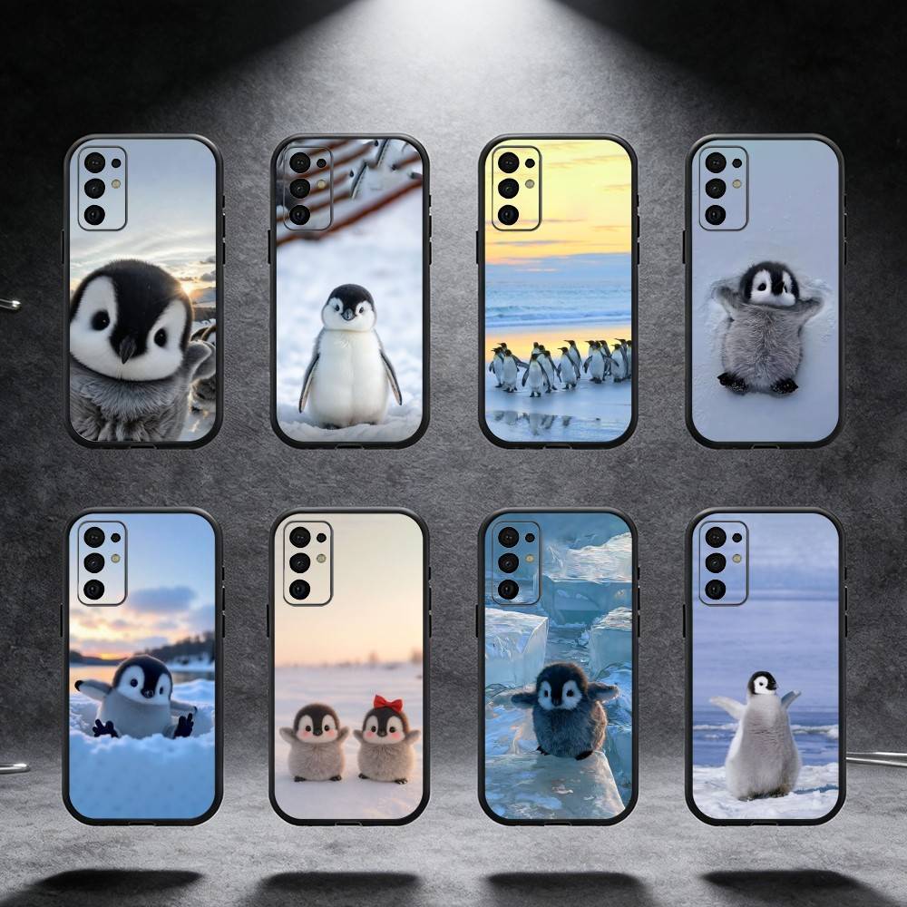 Penguin Phone Case For Samsung S25,S24,S21,S22,S23,S30,Ultra,S20,Plus,Fe,Note,5G Black Cover