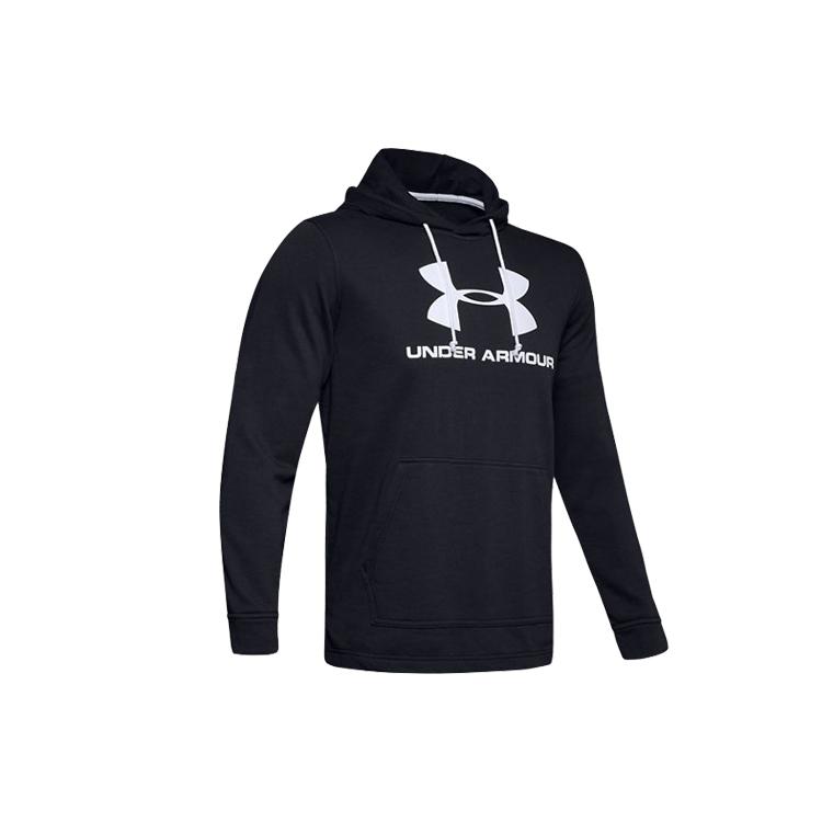 Under Armour Толстовки Мужские Черные С Капюшоном Умеренная Обычная 1348520-001