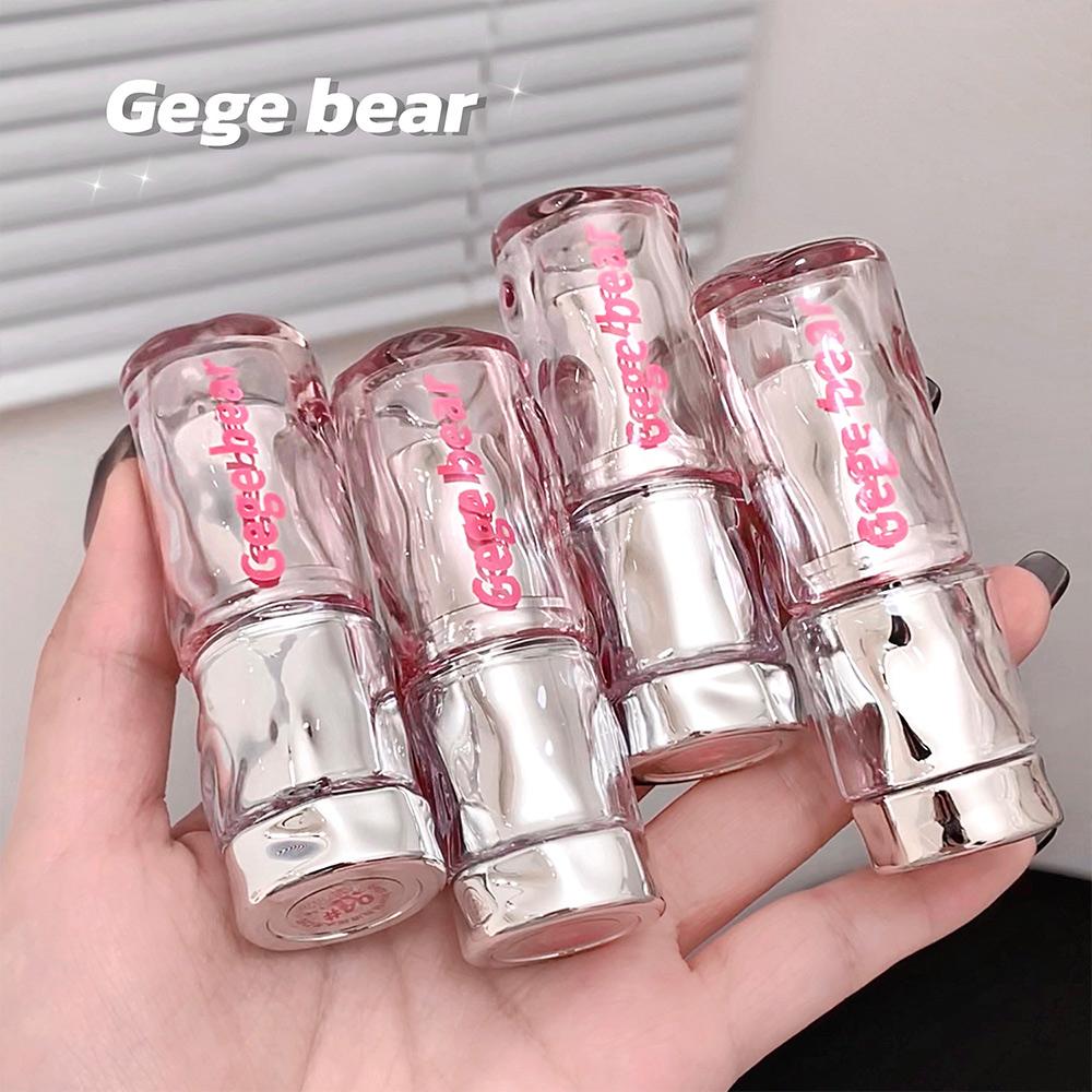 Gegebear Light and Translucent, Watery Lipstick, Mirror Moisturizing,  Korean Lip Gloss, Cross-border Beauty
