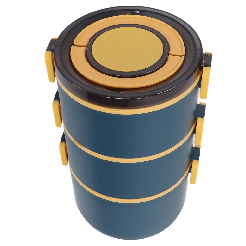 Thermal Lunch Box 2200ml Three Layer Detachable Compartment Design Portable 304 Stainless Steel Insulated Bento Box