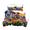 New Blaze Cartoon Monster Machines Bedding Set,Duvet Cover Bed Set Quilt Cover Pillowcase,King Queen Twin Size Boys Girls Adults