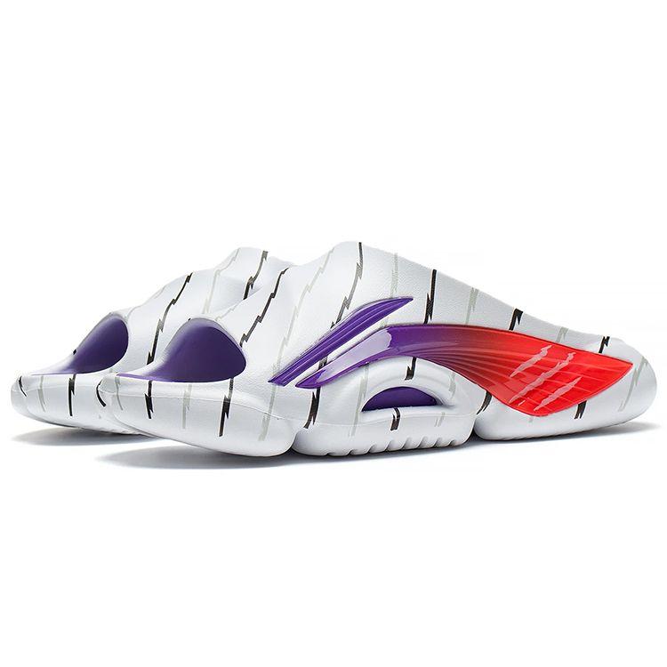 Сандалии мужские Li Ning Flash 8 дышащие износостойкие нескользящие бесшумные сандалии белые фиолетовые красные ABTS009-5