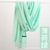 Solid Color Cashmere Bristle Scarf Women's Autumn and Winter Warm Versatile Gift Shawl Factory