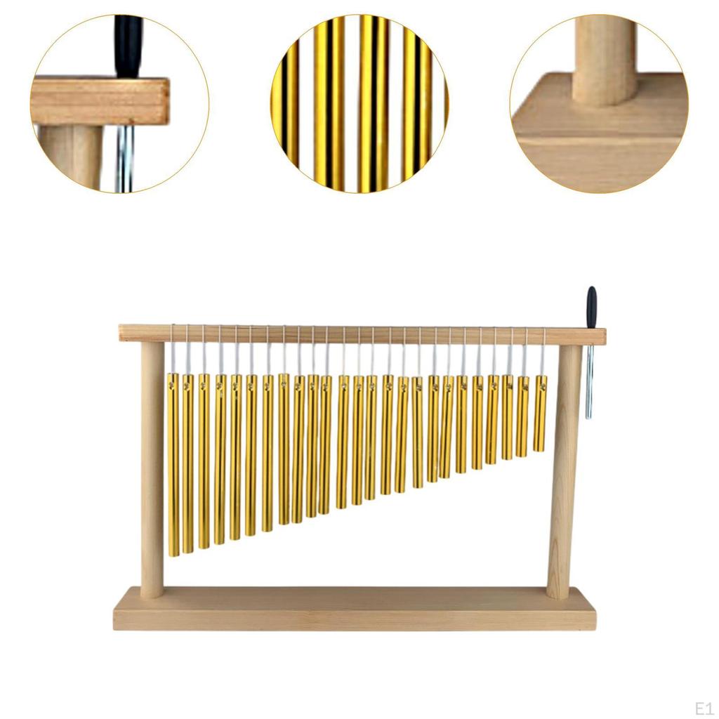 Percussion Instrument Wind Chimes Musical Chime Set 25 Tones Creative Single Row Hand