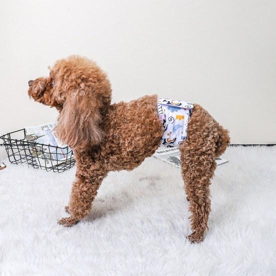 Регулируемые моющиеся гигиенические штаны для домашних животных, застежка-лента, впитывающий герметичный физиологический подгузник для собак, товары для домашних животных