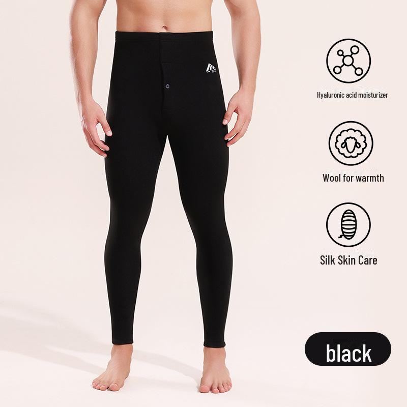 Увлажняющие бархатные леггинсы из шерсти и шелка с высокой талией для мужчин и женщин