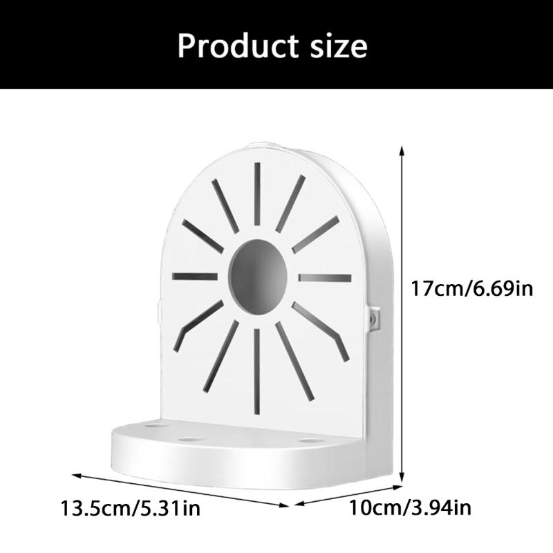 Wall Mount Bracket For 3Inch Dome Security Cameras Lightweight Plastic Base Indoor Outdoor Surveillances Installation