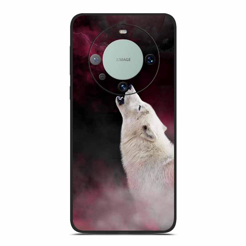 Мягкий ТПУ чехол для телефона Huawei Mate 60 Силиконовая роскошная задняя крышка для Huawei Mate 60 pro Чехол Животное Лев Динозавры