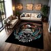 Harley Davidson Eagle Skull Carpet Doormat Floor Mats Office Chair Cushion Dormitory Decoration Art