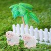 LOGOFUN 36PCS Miniature Sheep Figurines Mini Lambs Tiny Resin Sheep Statue for DIY Micro Landscape Home Garden Terrarium Decor