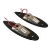 2x Red+Green Marine Boat Navigation LED Side Tear Drop Lights Vertical Mount 12V