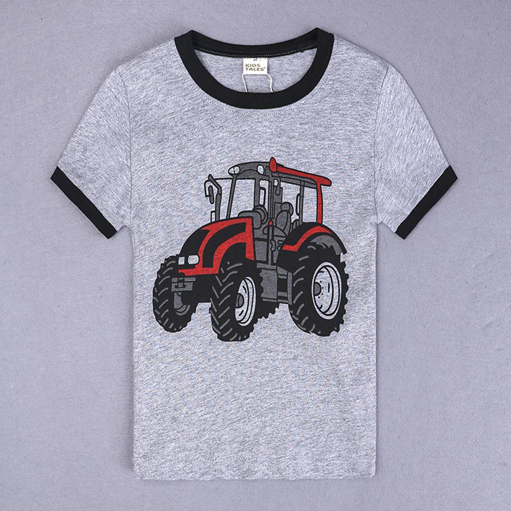 2Pcs Toddler Kids Baby Boys Girls Pajamas Cartoon Print Tops Shorts Outfits Set