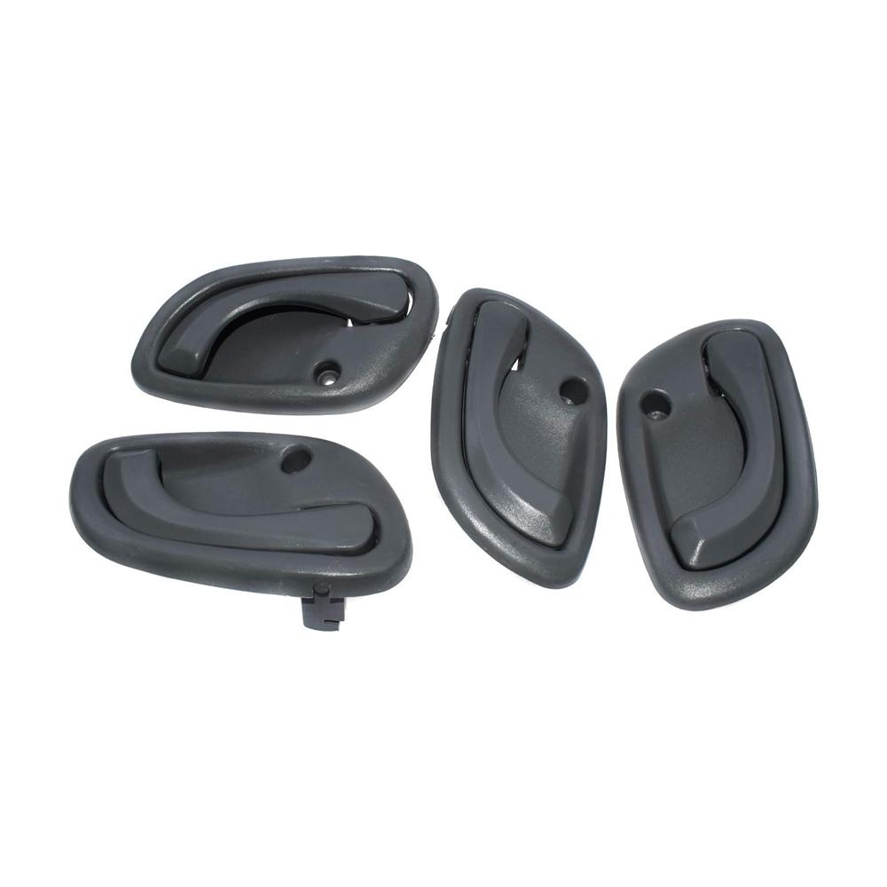 Комплект внутренних внутренних дверных ручек, комплект из 4 шт., темно-серый, для Chevy Tracker 99-04