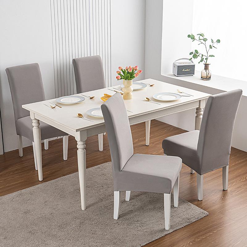 Принтованный эластичный чехол на стул на Рождество, бытовой цельный чехол-полупакет на табурет, чехол на стул для обеденного стола в отеле