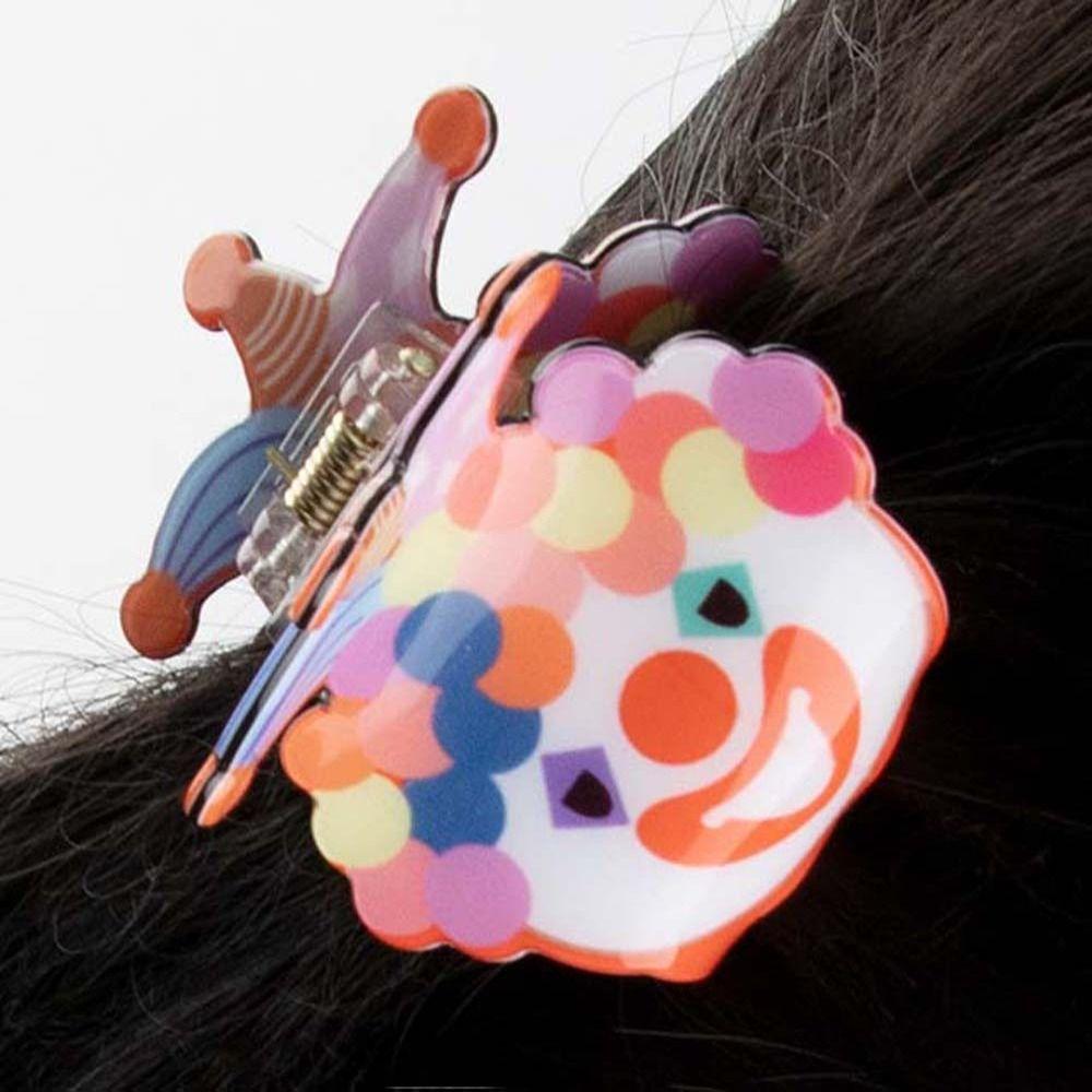 Colorful Clown Hair Claw Joker Cartoon Hair Clips Fashion Ugly Doll Shark Clip Party