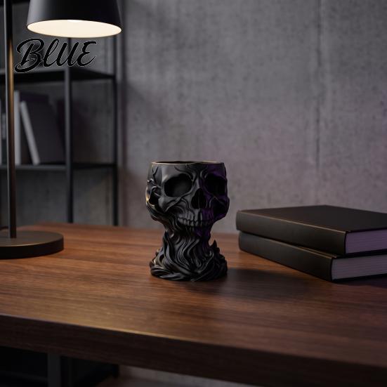 Персонализированное DIY Украшение 3D Печатный Готический Череп Декоративная Чаша-Ловец, Держатель для Хранения Ключей Статуэтки Монет Украшений, Темное Искусство Настольный Домашний