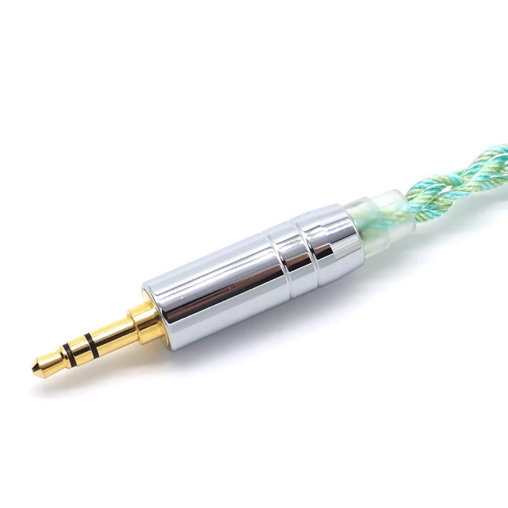 MMCX handmade cable copper wire graphene wire Earphone upgrade cable MMCX replacement cable Series []SoundsGood - 3.5mm 4-core Silver-plated + [Citrus