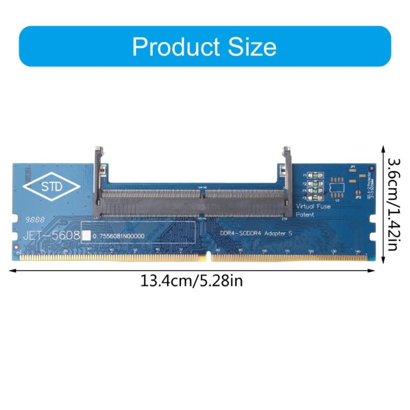 Адаптер-карта памяти DDR4 для ноутбука в настольный ПК SO-DIMM на PC DIMM Адаптер разъема памяти DDR4