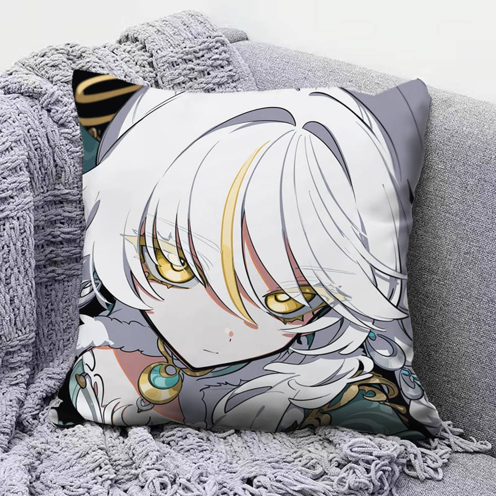 Zibai Genshin Impact Игровые Чехлы на Подушки для Дивана Дома и Декоративные Индивидуальные Наволочки