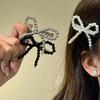 Корейская мода Женские заколки для волос с жемчугом Заколки Заколка для волос с жемчугом для милых девочек Заколки для волос с бантом Металлические заколки для волос Аксессуары для волос в стиле Y2k для девушек