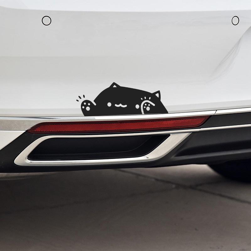 JDM Cute Cat Car Stickers Waterproof DIY Auto Window Body Bumper Trunk Funny Vinyl Decals Motorcycle Fuel Tank Decoration
