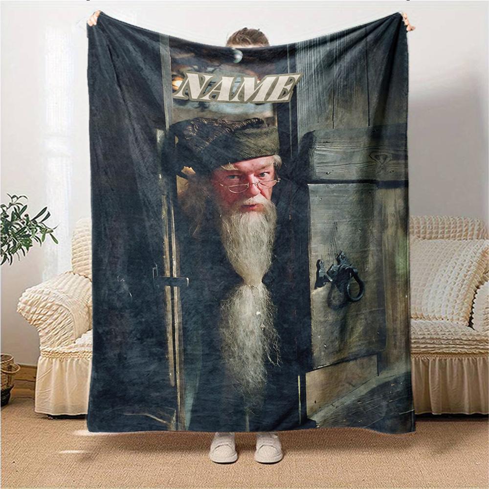 Custom Name "Dark Magic Unleashed" blanket for Couch & Bed, Plush Cozy Fuzzy Blanket Super Soft & Warm Blankets for Fall and Winter. 090888