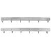 6 Hooks Bathroom Towel Hanger Kitchen Stainless Steel Hook Frame Storage Rack Organizer