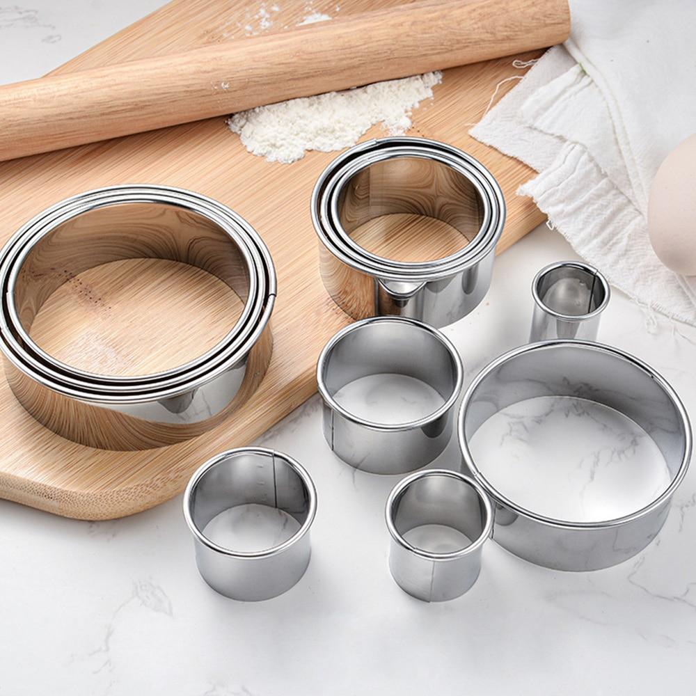 Mousse Circle Round Stainless Steel Graduated Circle Pastry Cutters