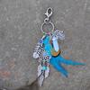 1Pc Dreamnet Catcher Handmade Keychain Wall Hanging Decoration Feather Jewelry Pendant Craft Key Holder Tassel