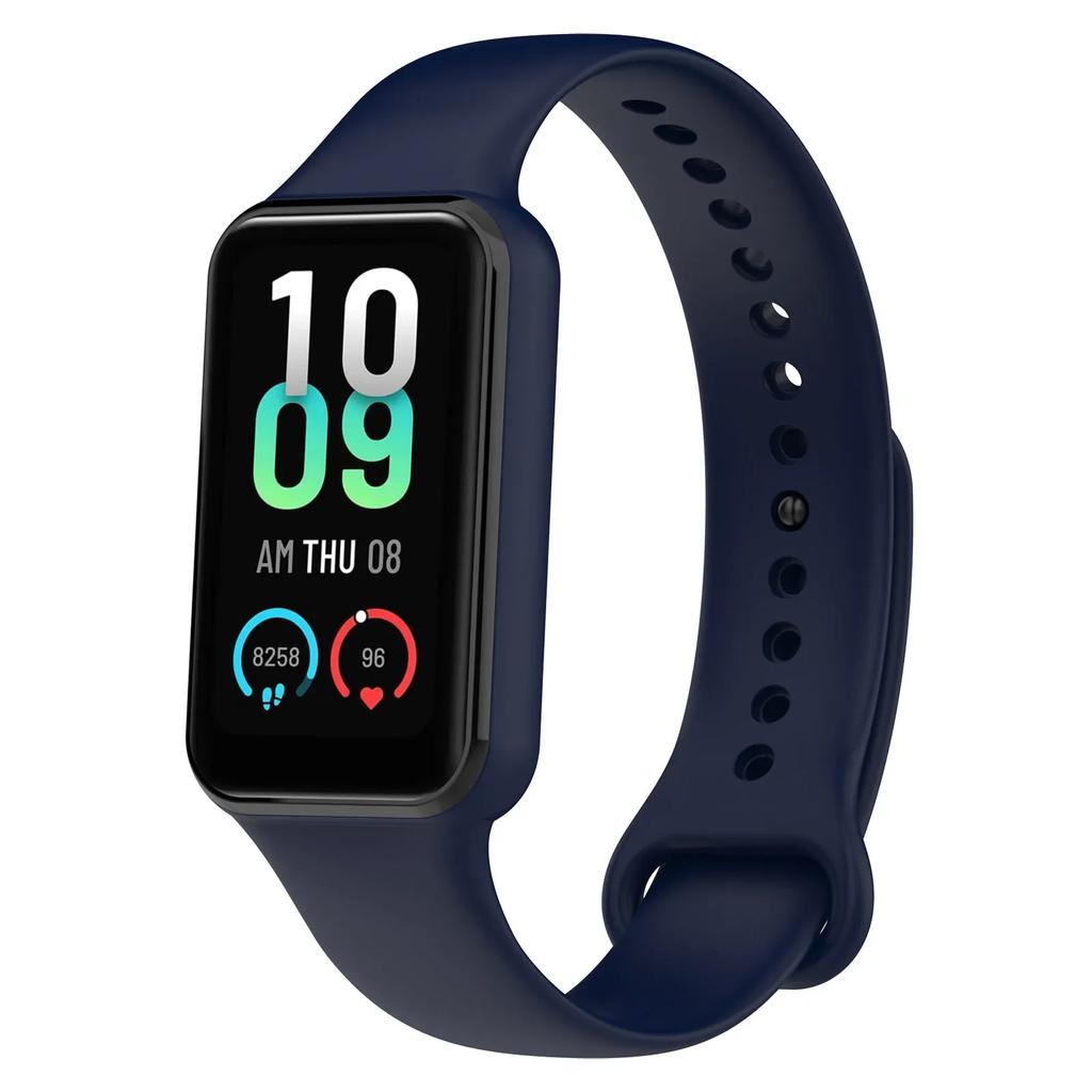 Мягкий силиконовый спортивный ремешок для Amazfit Band 7 Браслет Замена ремешка для часов Amazfit Band 7 Ремешок на запястье Умные часы Correas