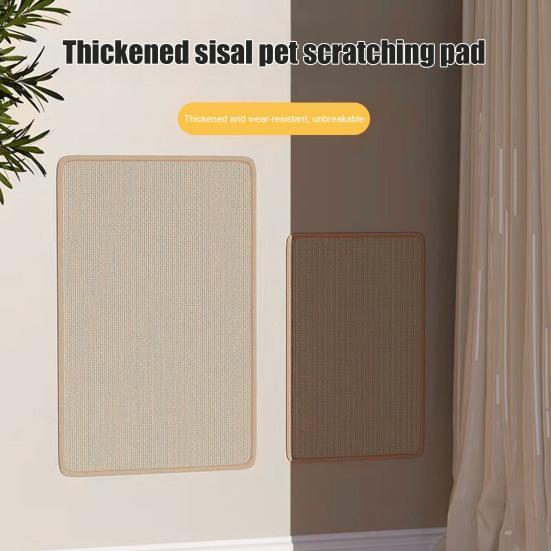 Доска для царапания кошек, сизаль, пеньковая накладка, настенная, защитная мебель, дрессировочная доска для лап, устойчивая к царапинам, столб для царапания кошек