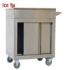 Stainless Steel Mobile Seasoning Cart