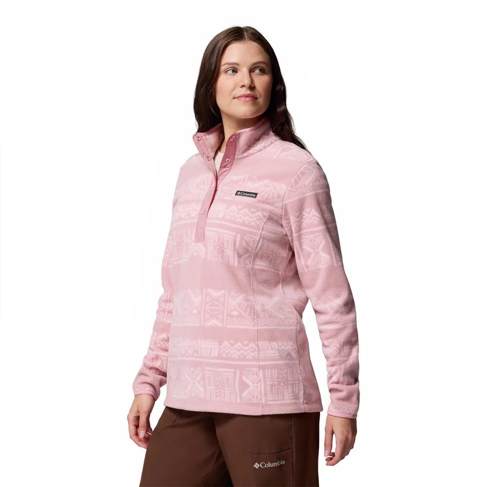 Columbia Fleece Jacket with Half-zip Benton Springs™ Printed Snap