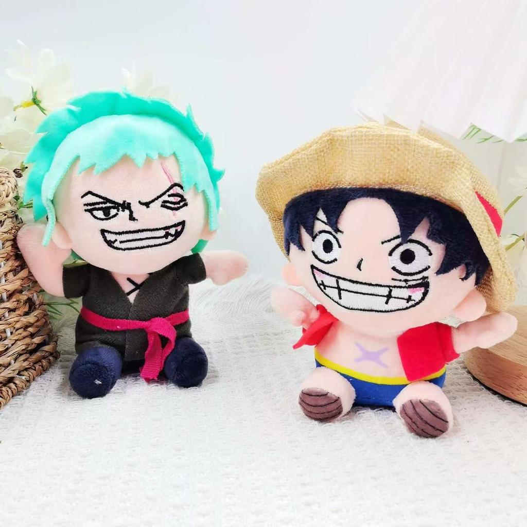 Аниме Фигурки One Piece Зоро Луффи Чоппер Плюшевые Игрушки Милые Мультяшные Плюшевые Игрушки Набивные Куклы Брелок Детские Рождественские Подарки