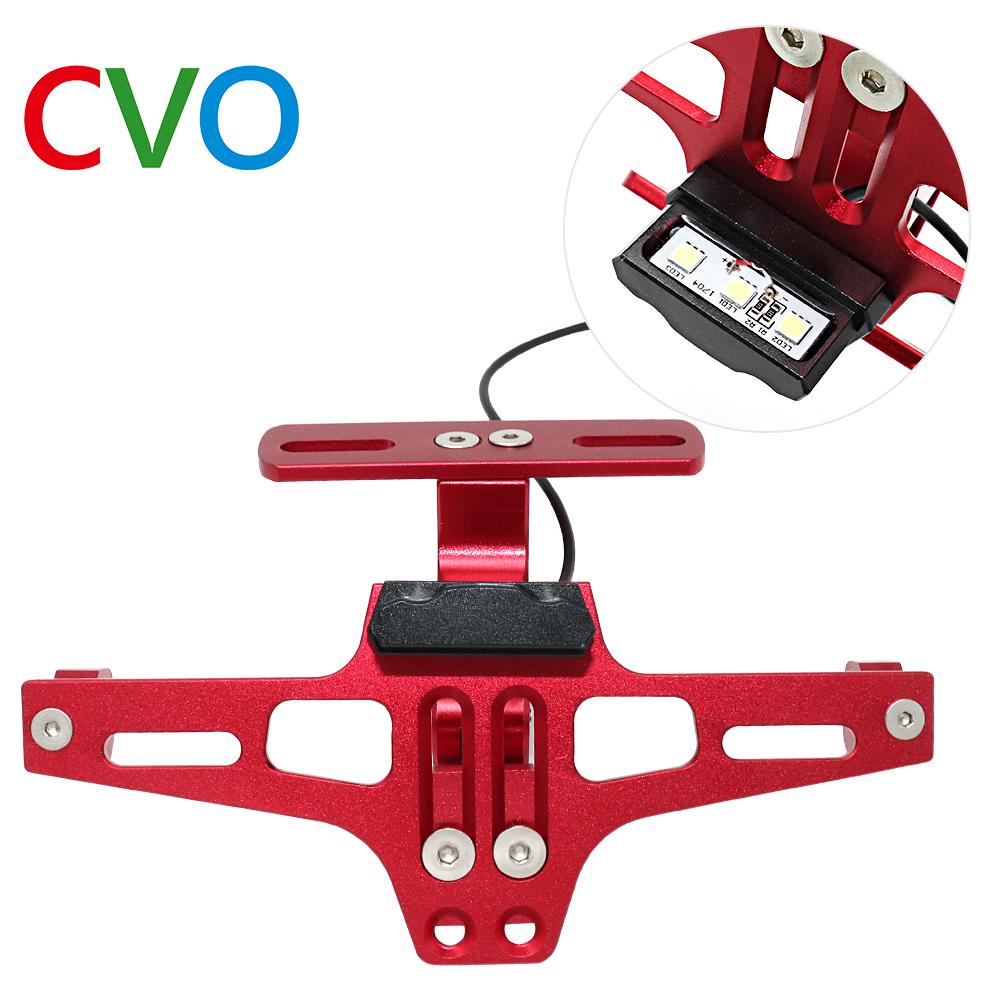 Универсальный держатель для мотоцикла с ЧПУ, алюминиевый держатель для номерного знака с регулируемым углом