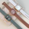 Women Rhinestone Watch Ladies Silicone Belt Quartz Wristwatches