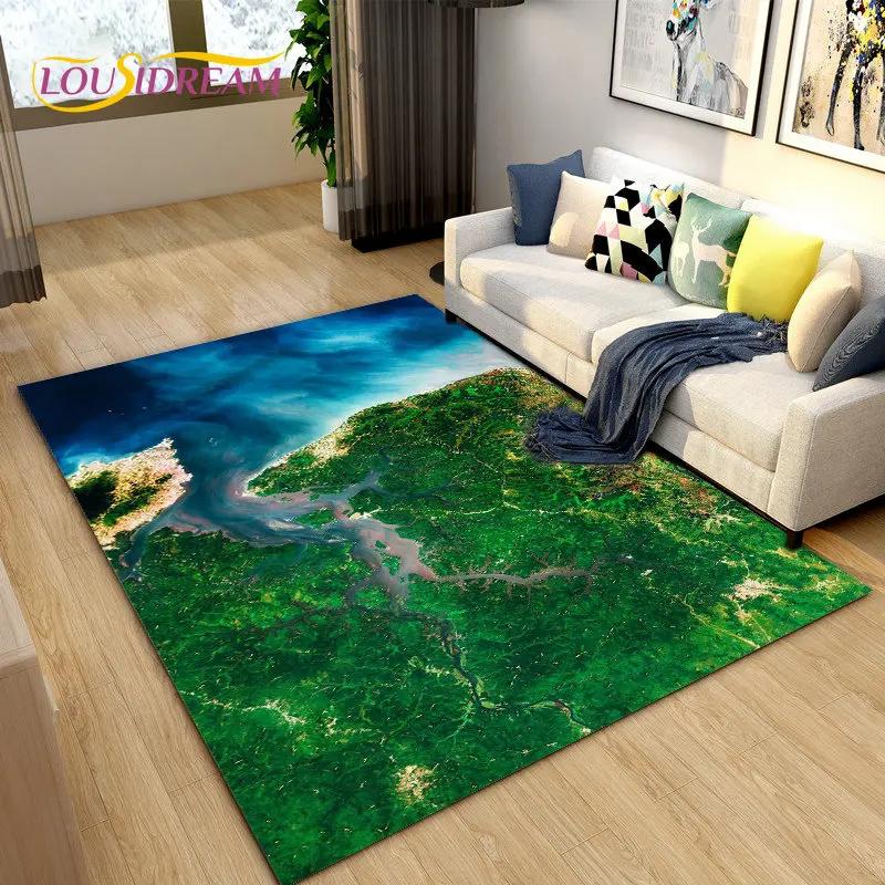 3D коврик с океаном, морской водой, пляжем, водным пейзажем, коврик для гостиной, спальни, дивана, коврик для двери, детский нескользящий напольный коврик