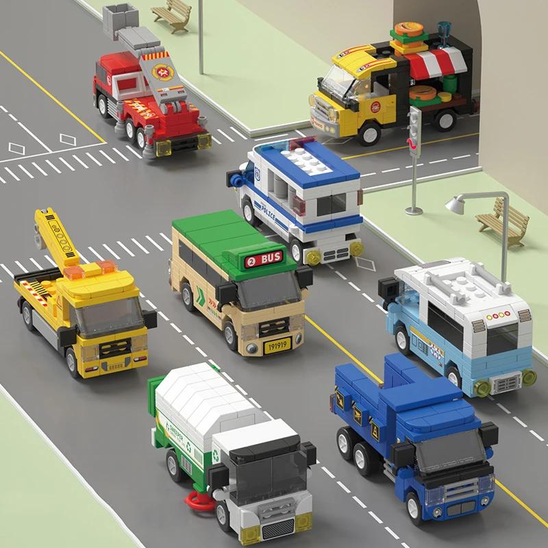 Забавные игрушки-конструкторы, скользящие машинки, симуляторы транспортных средств на городскую тематику, изысканные украшения интерьера, подарки для ребенка