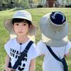 Cotton Kids Shawl Sun Hat Quick Dry Children Fishman Hat Cute Baby Sun Protection Hat  3-8Years Old