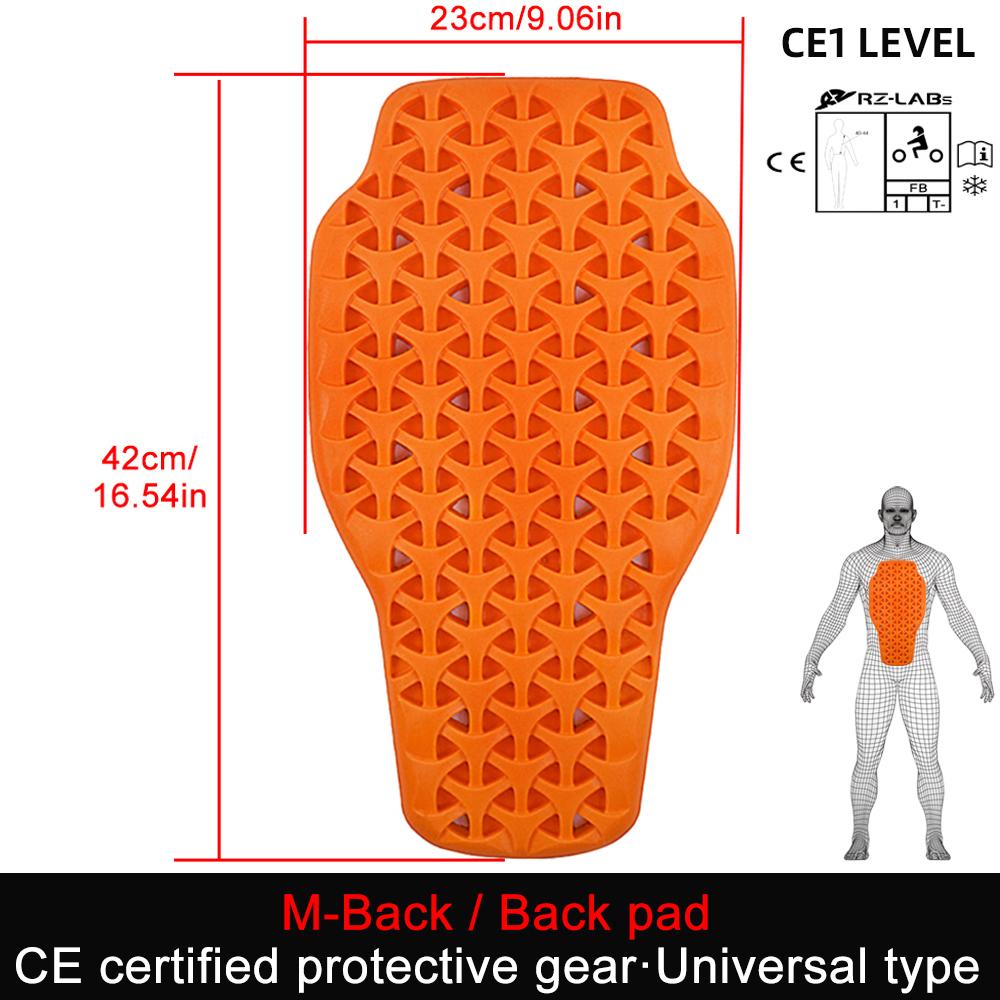 CE 1-2 Level Motorcycle Back Protector Jackets Insert Back Protector Armor Motorbike Bike Riding Protection Pads Spine Anti-fall