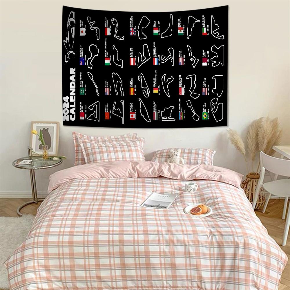 F1 Track Hanging Bohemian Tapestry Hanging Tarot Hippie Wall Rugs Dorm Home Decor